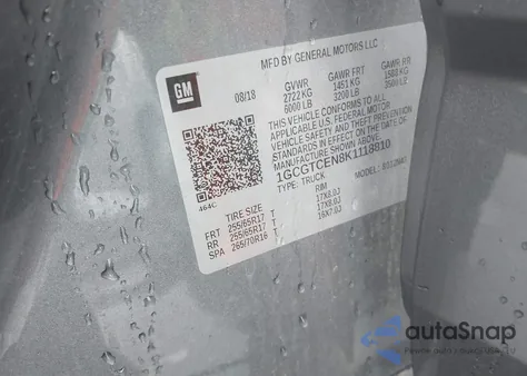 2019 Chevrolet Colorado Lt z USA, uszkodzony, nr VIN 1GCGTCEN8K1118810